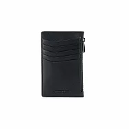 【Crocodile】鱷魚皮件 卡片零錢包 5卡 RFID Aston奧斯頓系列-0103-11406 黑色