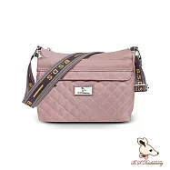 B.S.D.S冰山袋鼠 - 漫遊城市 - 小菱格輕量多層斜背包【Z9001-AU】 優雅紫