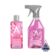 【Astonish】英國潔抗菌4效合1精油清潔劑(買玫瑰濃縮x1+送玫瑰噴瓶x1)
