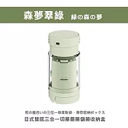 【DR.Story】日式質感三合一切藥磨藥儲藥收納盒 (旅行藥盒 出國藥盒) 森夢翠綠