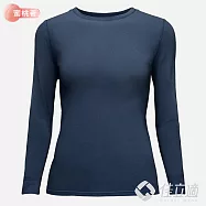 3M-佳立適-升溫蓄熱保暖衣-石墨烯系列-蜜桃著素面-女圓領- XL 藍色