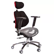 GXG 高雙背網座 電腦椅(鋁腳/SO金屬扶手) TW-2804 LUA5