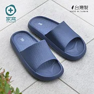 【+O家窩】MIT 雅漫EVA輕量釋壓厚軟底防滑拖鞋-男女款/多色可選- 海軍藍(27cm)