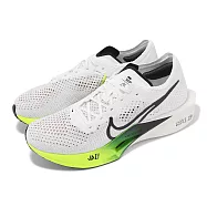 Nike 競速跑鞋 ZoomX Vaporfly Next 3 FK 男鞋 白 綠 輕量 彈力 碳板 路跑 FZ4017-100 28.5cm WHITE/GREEN