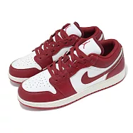 Nike 休閒鞋 Air Jordan 1 Low GS 大童 女鞋 紅 白 AJ1 低筒 一代 FJ3465-160 24.5cm RED/WHITE