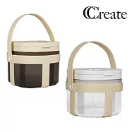 【CC家居】外出便攜奶粉密封收納罐(附提帶/可存放咖啡豆/雜糧) 茶色避光款