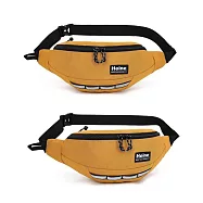 Heine 海恩 WIN-B1001 輕量腰包 胸包 斜背包 旅行必備 兩個夾層空間 歐洲旅行防盜防偷斜前背包 男女適用 棕色