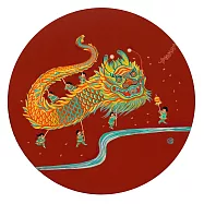 【玲廊滿藝】日淳插畫-舞春1-30x30cm