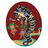 【玲廊滿藝】日淳插畫-12生肖-虎50x40cm