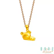 甜蜜約定2SWEET 午後時光拉拉熊Rilakkuma硬金墜子 送白鋼項鍊