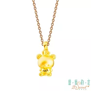 甜蜜約定2SWEET 聰明兔拉拉熊Rilakkuma硬金墜子 送白鋼項鍊
