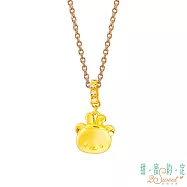 甜蜜約定2SWEET 簡單生活拉拉熊Rilakkuma黃金墜子 送白鋼項鍊
