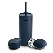 【FELLOW】474ml 禮盒組V3 卡特隨行真空陶瓷咖啡保溫杯 一杯三蓋 Carter Kit 藍色