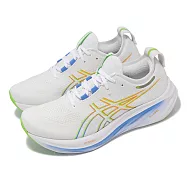 Asics 慢跑鞋 GEL-Nimbus 26 男鞋 白 藍 緩震 厚底 亞瑟膠 路跑 運動鞋 亞瑟士 1011B794100 30cm WHITE/WATERSCAPE