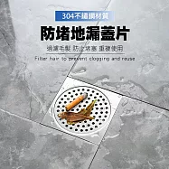 不鏽鋼防毛髮地漏蓋 排水口過濾網片 防堵蓋 圓形87mm