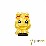 【Just Gold 鎮金店】躍動生肖 黃金串珠(馬-鞍馬)