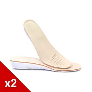 糊塗鞋匠 優質鞋材 B65 EVA大豆纖維增高鞋墊3.5cm 2雙 無 女款25.5cm
