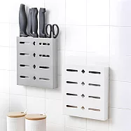 【上手家居】4入組 無痕壁掛刀架(菜刀架/刀具架/無痕菜刀架/刀具收納/菜刀收納/廚房刀架/刀子收納) 白色