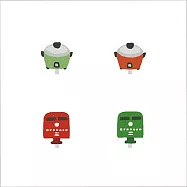 [ 日日野餐 ] 台灣懷舊小物系列貼耳耳夾 / [PIKNIK] Taiwan Culture Collection Ear Clips 無 紅綠電鍋耳夾預購5天