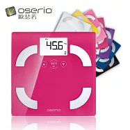 oserio 歐瑟若 四合一時尚多彩中文體脂計 FSC-351 桃紅