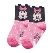 【ONEDER 旺達棉品】迪士尼幼童止滑襪 米奇米妮 小熊維尼 寶可夢皮卡丘 漫威蜘蛛人 蠟筆小新 Kitty 兒童中筒襪 台灣製棉襪- 迪士尼 米妮 MN-202