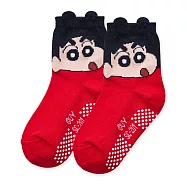 【ONEDER 旺達棉品】迪士尼幼童止滑襪 米奇米妮 小熊維尼 寶可夢皮卡丘 漫威蜘蛛人 蠟筆小新 Kitty 兒童中筒襪 台灣製棉襪- 蠟筆小新 SC-201