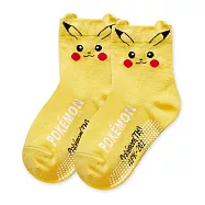 【ONEDER 旺達棉品】迪士尼幼童止滑襪 米奇米妮 小熊維尼 寶可夢皮卡丘 漫威蜘蛛人 蠟筆小新 Kitty 兒童中筒襪 台灣製棉襪- 寶可夢 皮卡丘 PK-202