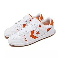Converse 滑板鞋 AS-1 Pro 男鞋 女鞋 白 橘 皮革 膠底 抓地 一星 板鞋 休閒鞋 情侶鞋 A08130C 23cm WHITE/ORANGE