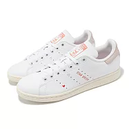 adidas 休閒鞋 Stan Smith W 女鞋 白 粉 情人節配色 皮革 史密斯 三葉草 愛迪達 IG8482 23cm WHITE/RED