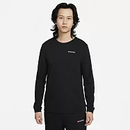 NIKE AS M NK DF TRACK CLUB FLC CREW 男長袖上衣-黑-FB5510010 L 黑色