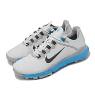 Nike 高爾夫球鞋 TW 13 Wide 男鞋 寬楦 灰 藍 皮革 支撐 可拆釘 老虎伍茲 運動鞋 DR5753-001 28cm GREY/BLUE