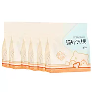 PETBERRY貓砂天使(6包) 純天然植物貓砂 貓砂 仿礦砂 珍珠砂 木薯砂 味道清香 無臭 不黏底 低粉塵 全新升級款(2.5KG)