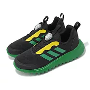 adidas 慢跑鞋 ActiveFlex BOA 3.0 K 中童 黑綠 小朋友 緩衝 旋鈕鞋帶 運動鞋 愛迪達 IG3528 18.5cm BLACK/GREEN
