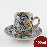 波蘭陶 童話森林系列 濃縮咖啡杯盤組 100ml 波蘭手工製