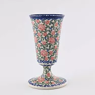 波蘭陶 綠野玫瑰系列 酒杯 波蘭手工製