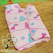 采棉居寢飾文化館 純棉印花兒童睡袋(2色可選) 粉紅