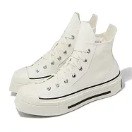 Converse 休閒鞋 Chuck 70 De Luxe Squared 男鞋 女鞋 米白 黑 高筒 1970 增高 A06436C 24.5cm BEIGE/BLACK