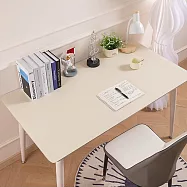 【巴芙洛】神奇新科技萬物可擦桌墊40X80cm(學生桌墊/電腦桌墊/桌巾/辦公室桌墊/桌布/滑鼠墊/書桌墊) 奶油白+淺棕