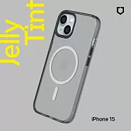 犀牛盾 iPhone 15 Plus (6.7吋) JellyTint(MagSafe 兼容)磁吸透明防摔手機殼(抗黃終生保固)- 酷墨灰