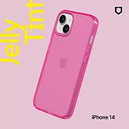 犀牛盾 iPhone 14 (6.1吋) JellyTint透明防摔手機殼(抗黃終生保固)- 粉漾桃