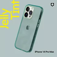 犀牛盾 iPhone 14 Pro Max (6.7吋) JellyTint透明防摔手機殼(抗黃終生保固)- 憂墨綠