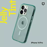 犀牛盾 iPhone 14 Pro (6.1吋) JellyTint(MagSafe 兼容)磁吸透明防摔手機殼(抗黃終生保固)- 憂墨綠