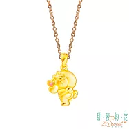 甜蜜約定 Doraemon 心花怒放哆啦A夢硬金墜子-立體硬金款 送項鍊 送玫瑰鋼項鍊