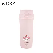 【WOKY X 三麗鷗】 美樂蒂聯名 All-P輕芯鈦瓷雙飲保溫瓶500ml 天生浪漫(粉)