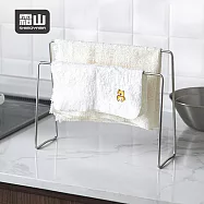 【日本霜山】304不鏽鋼高低兩用抹布晾曬架/收納架