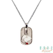 甜蜜約定2SWEET 勇敢前行史奴比Snoopy白鋼墜子 送黑皮繩項鍊