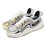 Under Armour 籃球鞋 Spawn 6 男鞋 金 白 網布 緩震 抓地 低筒 運動鞋 UA 3027263100 26cm GOLD/WHITE