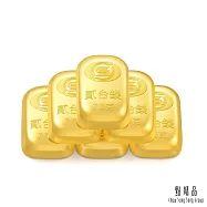 【點睛品】貳台錢x6塊 黃金金條_計價黃金(共45克)
