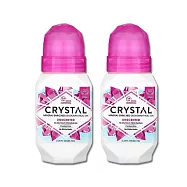 (2瓶超值組)美國CRYSTAL-長效淨味約24小時滾珠型礦物鹽液體除臭劑66ml/瓶(運動汗臭袪味劑,全天乾爽體香露,腋下狐臭去味消臭劑,除身體異味體香膏) 無香粉