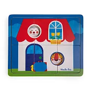 法國《Moulin Roty》 -- 多層拼圖-小猴子&小老虎 ☆